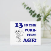 Cute 13th Birthday Cadeau Briefkaart (Staand voorkant)