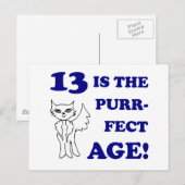 Cute 13th Birthday Cadeau Briefkaart (Voorkant / Achterkant)