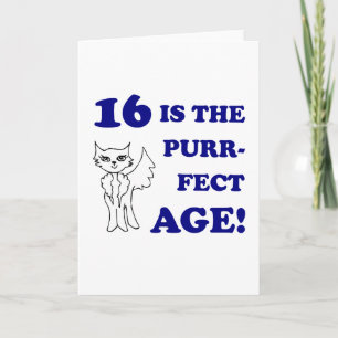 Cute 16th Birthday Cadeau Kaart