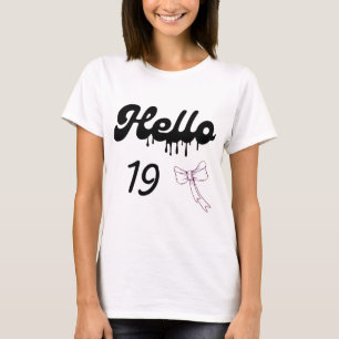Cute 19e verjaardagsshirt voor meisjes – Sweet 19  T-shirt