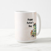 Cute #1 Dad Dragon Coffee Mug Koffiemok (Voorkant rechts)