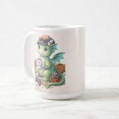 Cute #1 Dad Dragon Coffee Mug Koffiemok (Voorkant links)