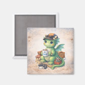Cute #1 Dad Dragon Magnet – Adorable Father’s Day  (Voorkant / Achterkant)