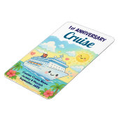 Cute 1st Anniversary Cruise Stateroom Cabin Door Magneet (Linkerzijde)