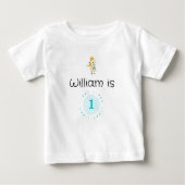 Cute 1st Birthday Personalized Baby T-Shirt (Voorkant)