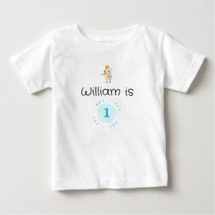 Cute 1st Birthday Personalized Baby T-Shirt