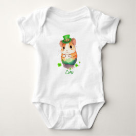 Cute 1st St. Patrick's Day Mouse Leprechauns Pet Romper