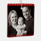 Cute 1st Ugly Sweater Baby Pas getrouwd Nord Keramisch Ornament (Rechts)