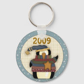 Cute 2009 Penguin-kerstSleutelhanger Sleutelhanger (Voorkant)