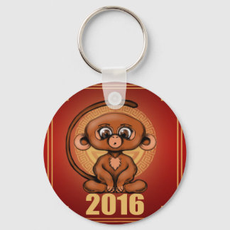 Cute 2016 Year of the Monkey Sleutelhanger