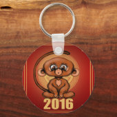 Cute 2016 Year of the Monkey Sleutelhanger (Voorkant)