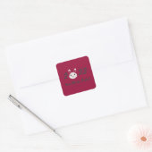 Cute 2023 Year of the Rabbit Vierkante Sticker (Envelop)