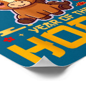 Cute 2026 Year Of The Horse Happy Chinese New Year Poster (Hoek)