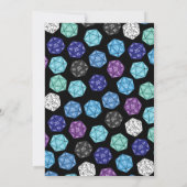 Cute 20 Sided Dice DND Games Kids Birthday Party Kaart (Achterkant)