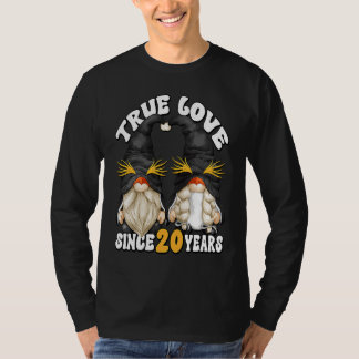Cute 20th Wedding Anniversary Gnomes For Penguin M T-shirt