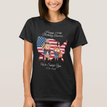 Cute 250e verjaardag Amerika T-shirt