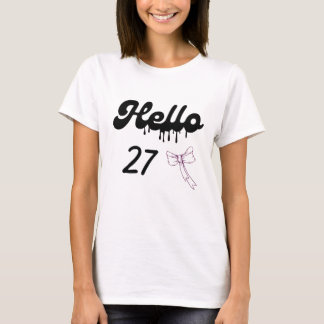 Cute 27th Birthday Shirt for Girls – Sweet 27 Year