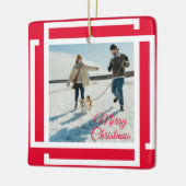 Cute 2 Fotolijstje Kerst Keramiek Ornament (Links)