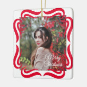 Cute 2 Fotolijstje Kerst Keramiek Ornament (Links)