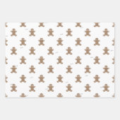 Cute 2 Names, Gingerbread Man Pattern 3 Sheets Inpakpapier Vel (Voorkant)