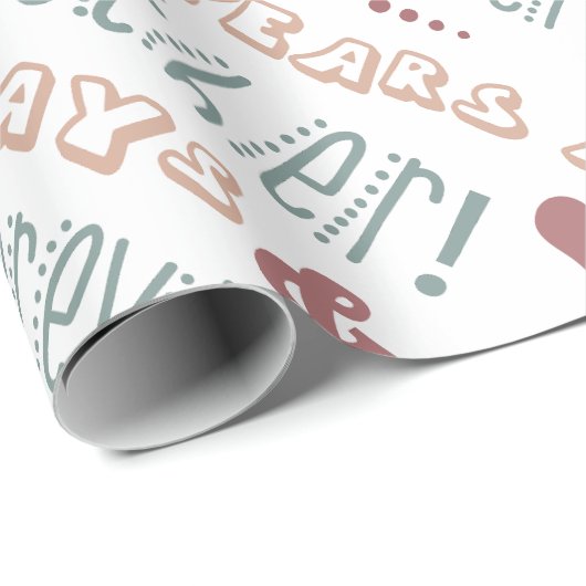 Cute 30th Wedding Jubileum Cadeaupapier (Rol Hoek)