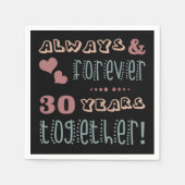 Cute 30th Wedding Jubileum Servet (Voorkant)