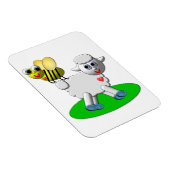 Cute 3-D Kijk bij en Lamb Magneet (Rechterzijde)