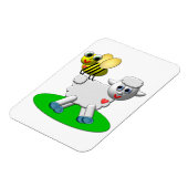 Cute 3-D Kijk bij en Lamb Magneet (Linkerzijde)