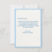 Cute 3 Little Pigs Baby shower Hartelijk dank Bedankkaart (Achterkant)