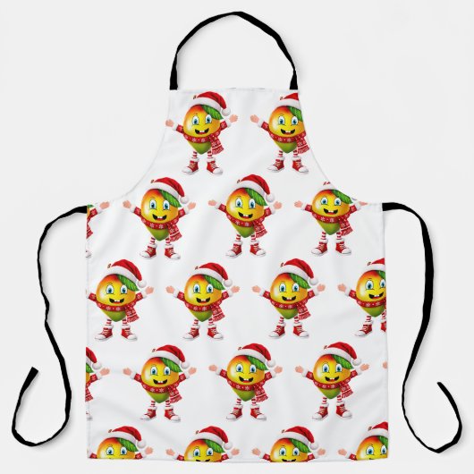 Cute 3D Christmas Mango Fruit Pattern Personalized Schort (Voorkant)