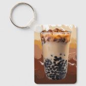 Cute 3D Milk Tea Design – Boba Lover Aesthetic Sleutelhanger (Voorkant)