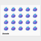 Cute 3D Sherro Aniimo Surfing Sticker (Vel)