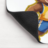 Cute 3D Teddy Bear Playing Basketball – Adorable S Muismat (Hoek)