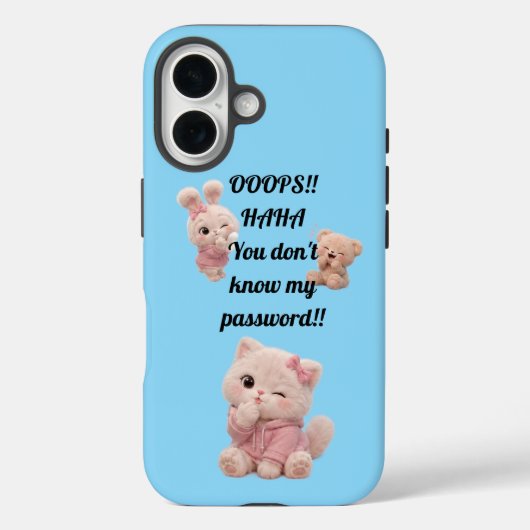 Cute 3D teddybeer kat konijn telefoonhoesje Case-Mate iPhone Case (Achterkant)
