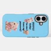 Cute 3D teddybeer kat konijn telefoonhoesje Case-Mate iPhone Case (Achterkant (horizontaal))