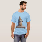 Cute 3D Tower of Hercules A Coruña Galicia Eclipse T-shirt (Voorkant volledig)