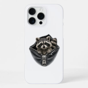 Cute 3D Wasbeer in Zak Telefoon Hoesje iPhone 16 Pro Max Hoesje