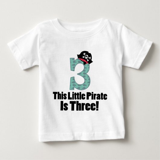 Cute 3rd Birthday Pirate (Voorkant)
