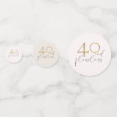 Cute 40 & perfect roze & Gold 40e verjaardag Confetti (Voorkanten)