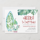 Cute 40e verjaardagsfeest uitnodiging sjabloon (Voorkant)