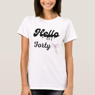 Cute 40e verjaardagsshirt voor meisjes – Schattig  T-shirt