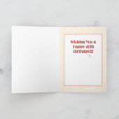 Cute 40th Birthday Kaart voor haar (Binnen)