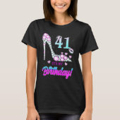 Cute 41 Years Old It's My 41st Birthday Party T-shirt (Voorkant)