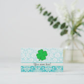 Cute 4 Leaf Clover Visitekaartje (Staand voorkant)