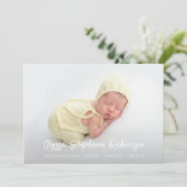 Cute 4 Multi Photo Baby Announge Kaart (Staand voorkant)