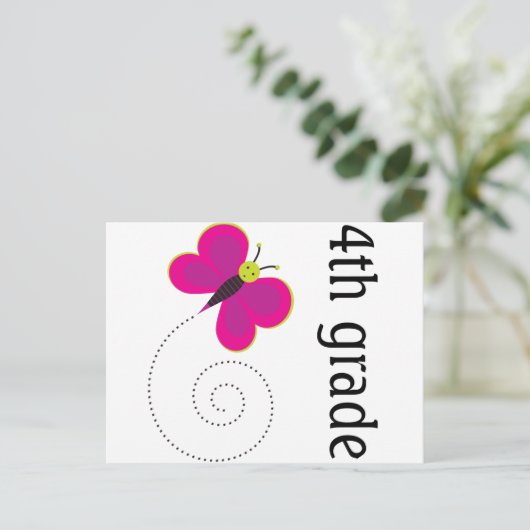 Cute 4th Grade Briefkaart (Staand voorkant)