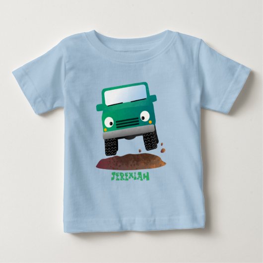 Cute 4X4 terreinwagen cartoon (Voorkant)