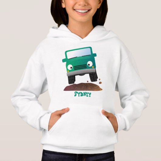 Cute 4X4 terreinwagen cartoon (Voorkant)