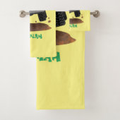 Cute 4X4 terreinwagen cartoon Bad Handdoek (Insitu)