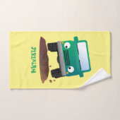 Cute 4X4 terreinwagen cartoon Bad Handdoek (Handdoek)